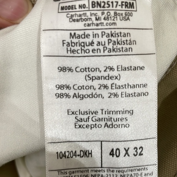 Carhartt Flame Resistant pants. - Picture 10 of 10